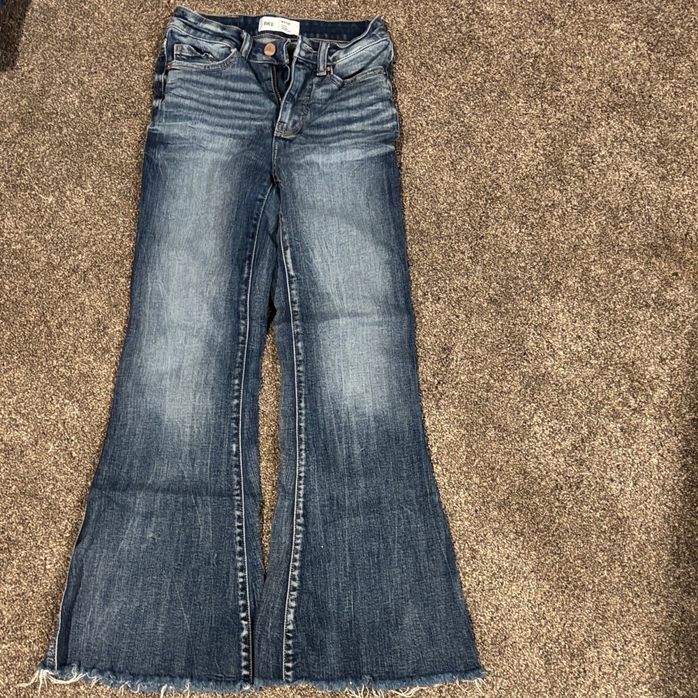Size 23. BKE Dark Blue Flare Jeans